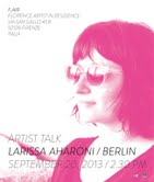 Artist Talk - Larissa Aharoni